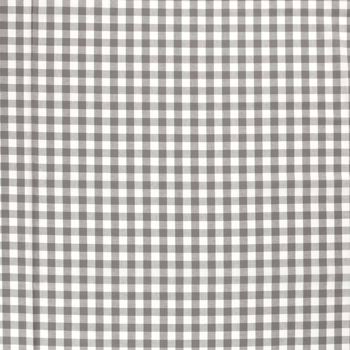 Poplin Bumbac Gingham Gri Închis 20 mm - Lametru.ro - Poplin Bumbac Gingham