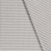 Poplin Bumbac Gingham Gri Închis 5 mm
