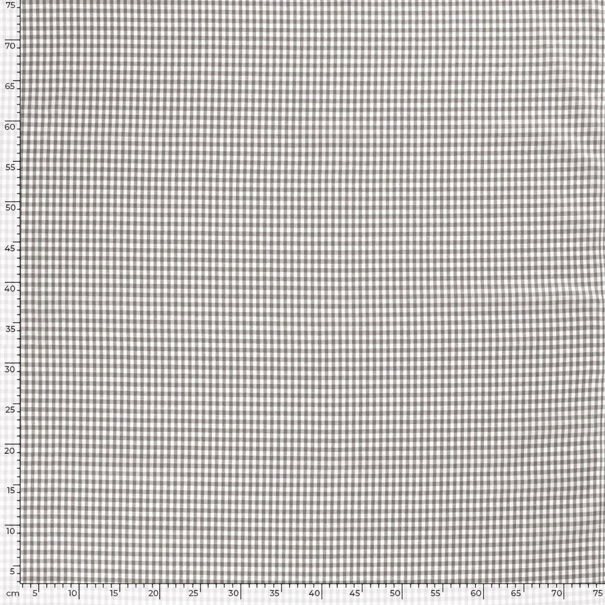 Poplin Bumbac Gingham Gri Închis 5 mm - Lametru.ro - Poplin Bumbac Gingham