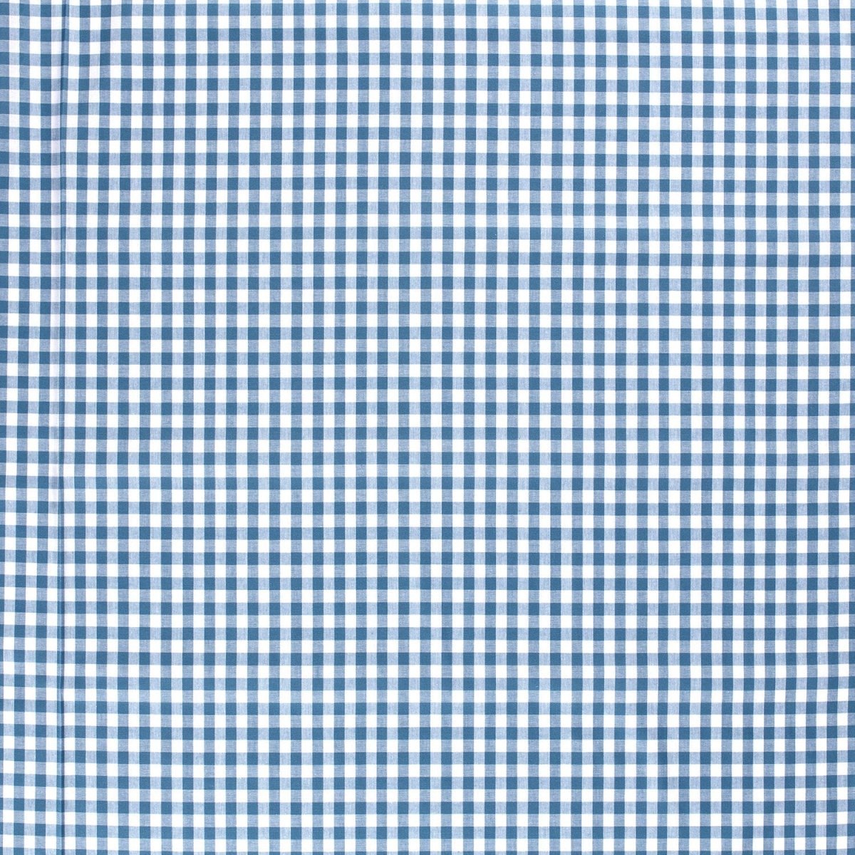 Poplin Bumbac Gingham Indigo 10 mm - Lametru.ro - Poplin Bumbac Gingham