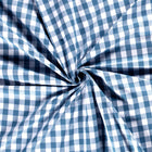 Poplin Bumbac Gingham Indigo 20 mm