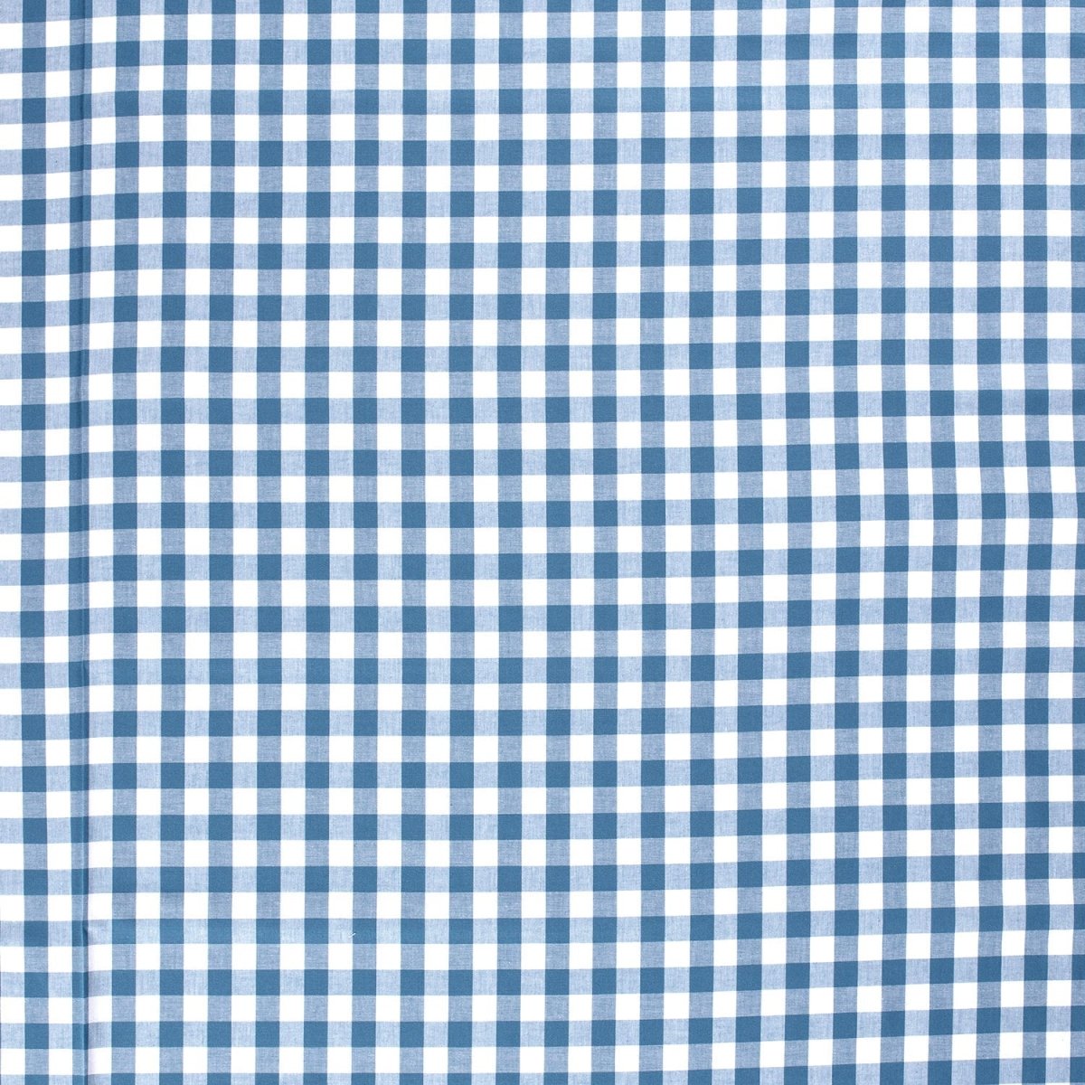 Poplin Bumbac Gingham Indigo 20 mm - Lametru.ro - Poplin Bumbac Gingham