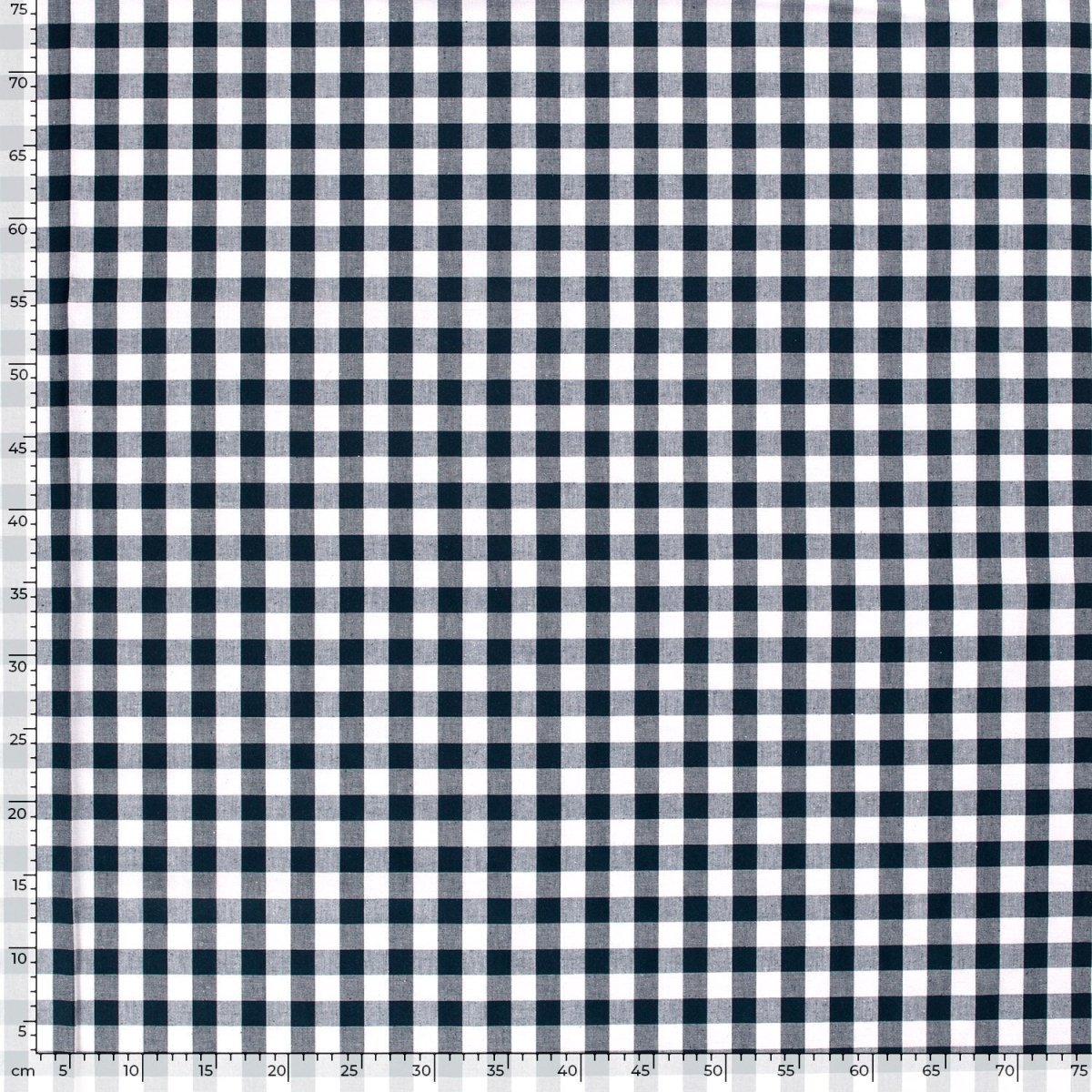 Poplin Bumbac Gingham Navy 20 mm - Lametru.ro - Poplin Bumbac Gingham