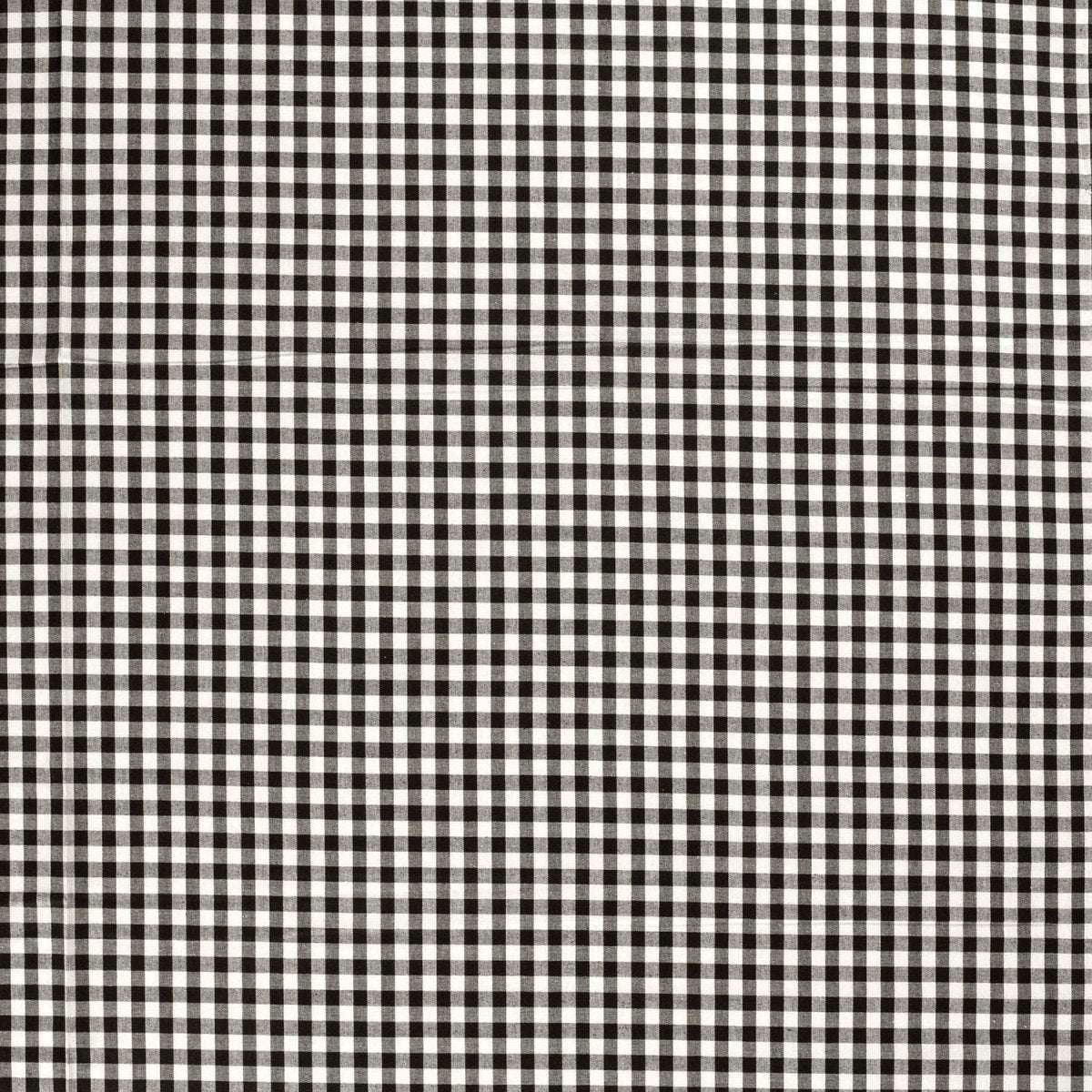 Poplin Bumbac Gingham Negru 10 mm - Lametru.ro - Poplin Bumbac Gingham