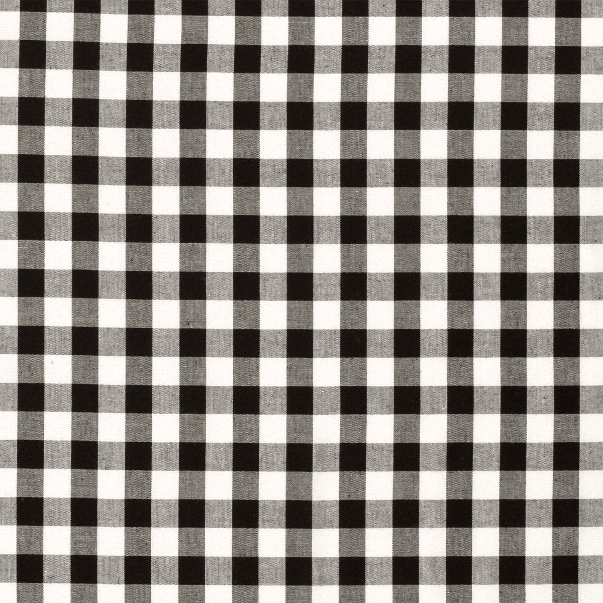 Poplin Bumbac Gingham Negru 20 mm - Lametru.ro - Poplin Bumbac Gingham