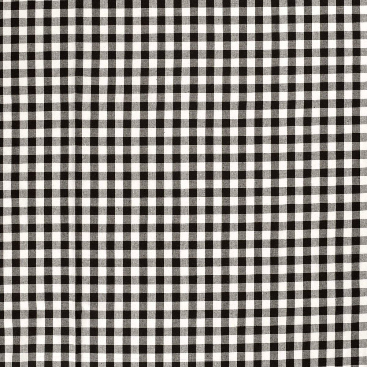 Poplin Bumbac Gingham Negru 20 mm - Lametru.ro - Poplin Bumbac Gingham