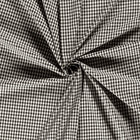 Poplin Bumbac Gingham Negru 5 mm