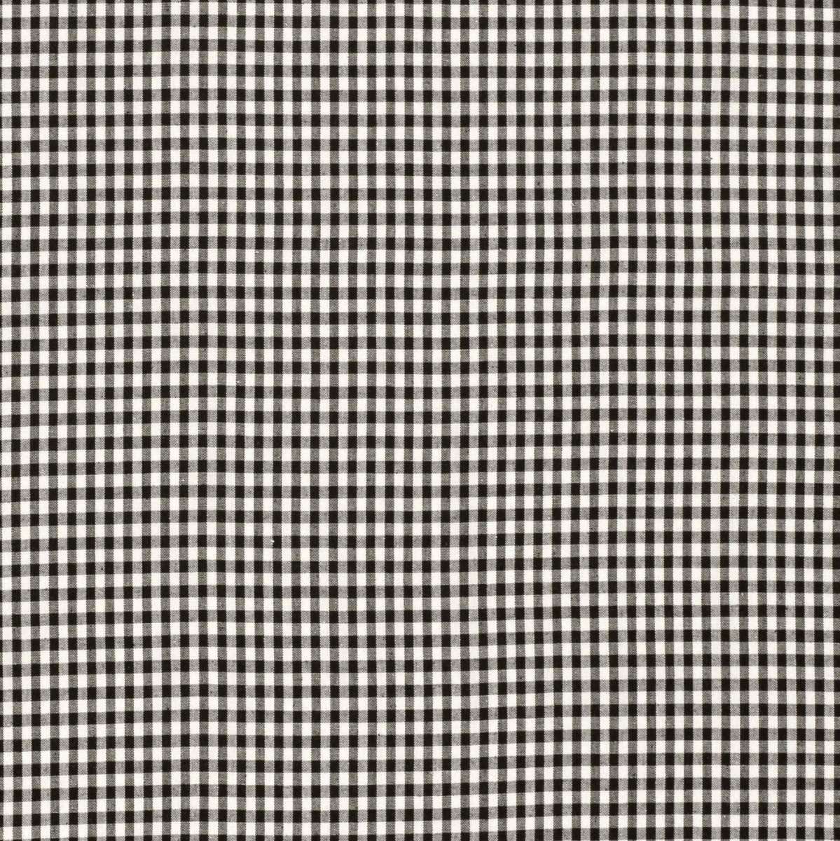 Poplin Bumbac Gingham Negru 5 mm - Lametru.ro - Poplin Bumbac Gingham