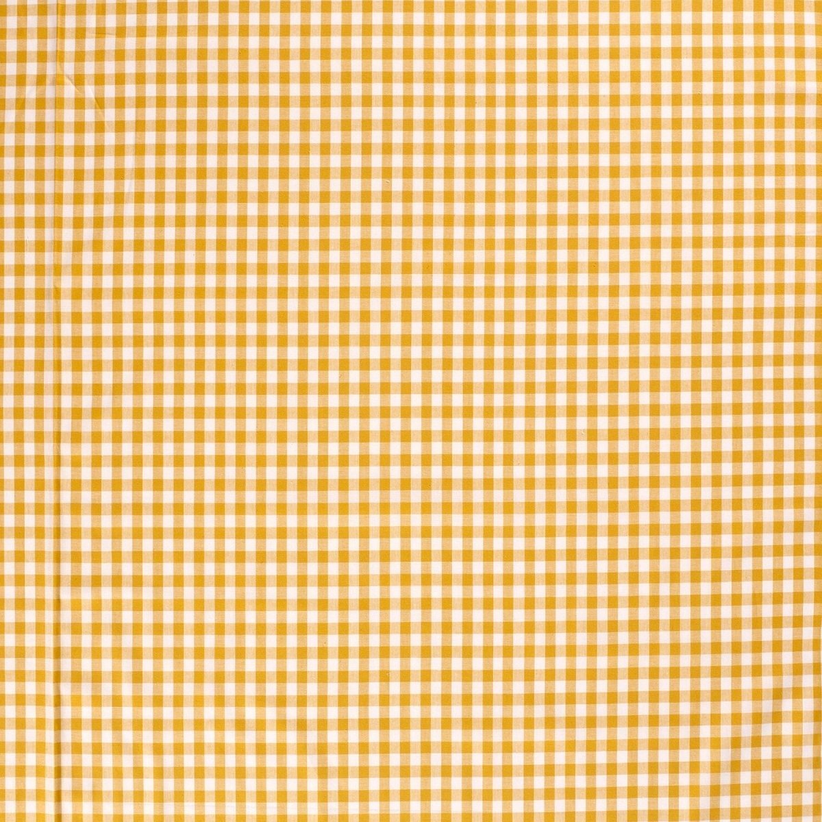 Poplin Bumbac Gingham Ocru 10 mm - Lametru.ro - Poplin Bumbac Gingham