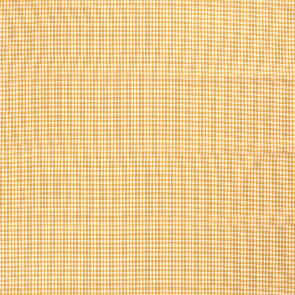 Poplin Bumbac Gingham Ocru 5 mm - Lametru.ro - Poplin Bumbac Gingham