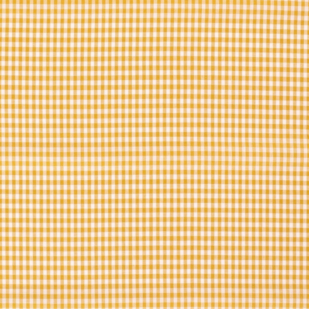 Poplin Bumbac Gingham Ocru 5 mm - Lametru.ro - Poplin Bumbac Gingham