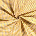 Poplin Bumbac Gingham Ocru 5 mm