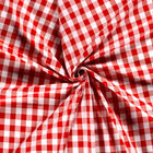 Poplin Bumbac Gingham Roșu 20 mm