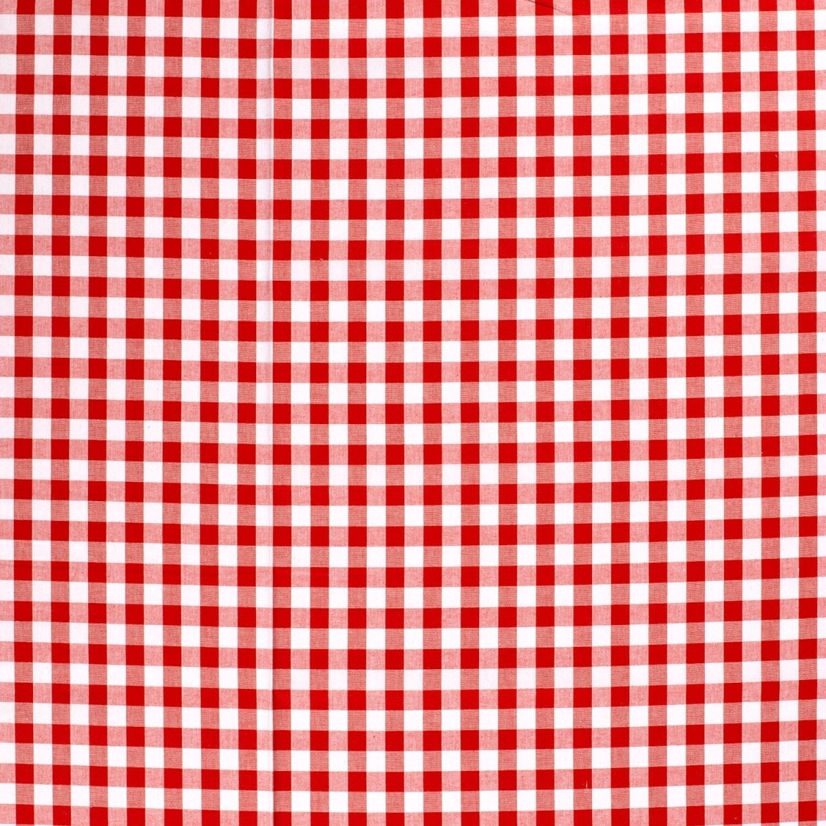 Poplin Bumbac Gingham Roșu 20 mm - Lametru.ro - Poplin Bumbac Gingham