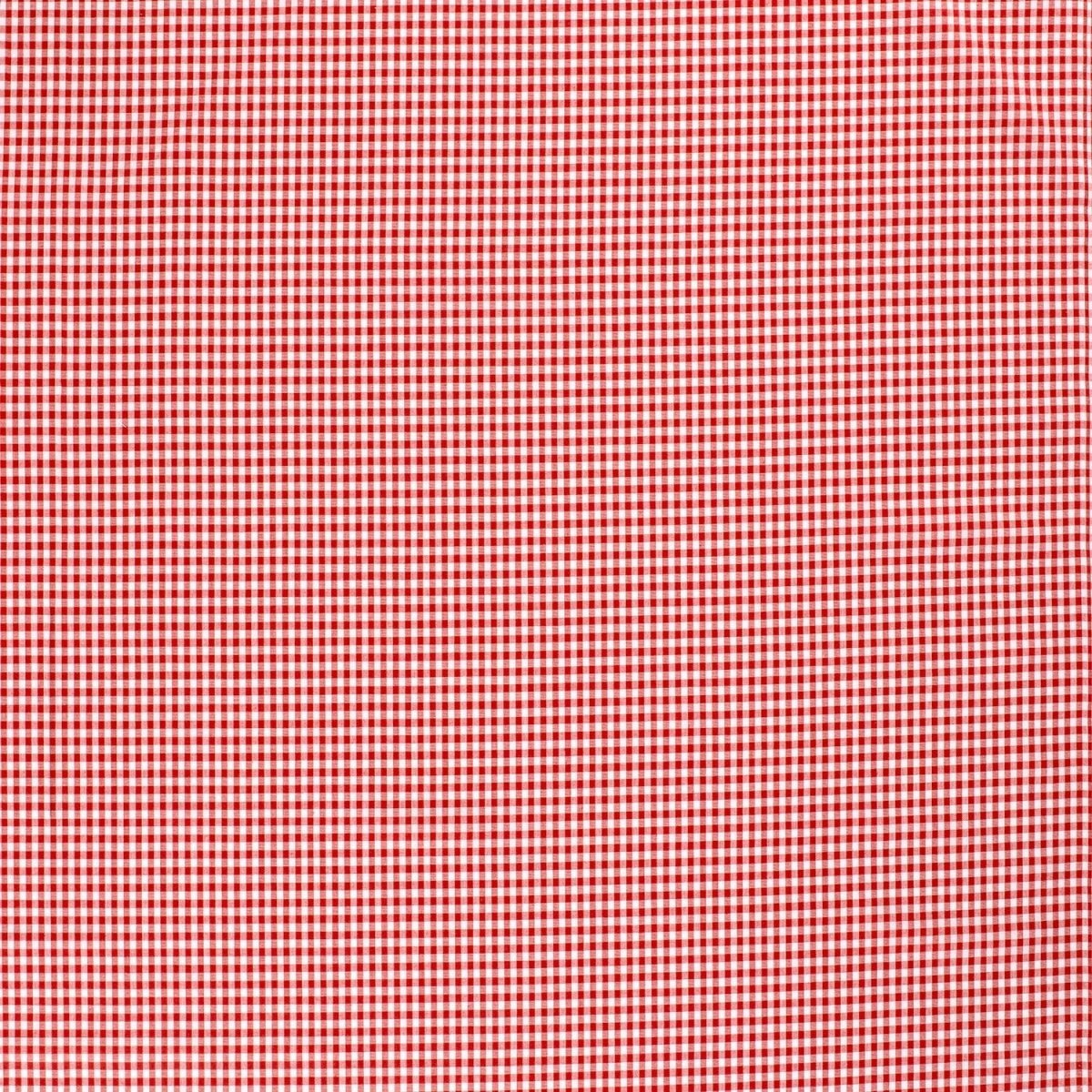 Poplin Bumbac Gingham Roșu 5 mm - Lametru.ro - Poplin Bumbac Gingham