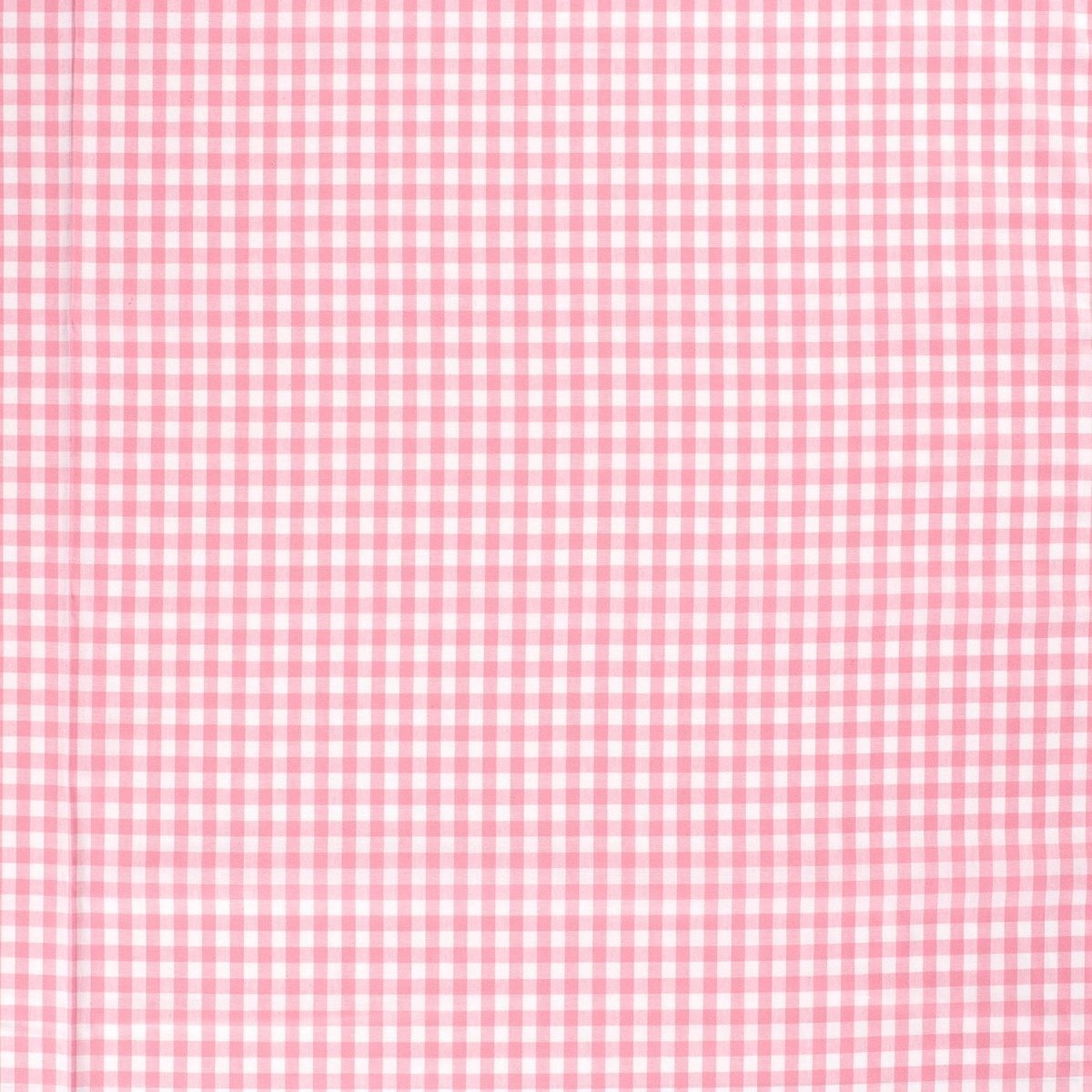 Poplin Bumbac Gingham Roz 10 mm - Lametru.ro - Poplin Bumbac Gingham