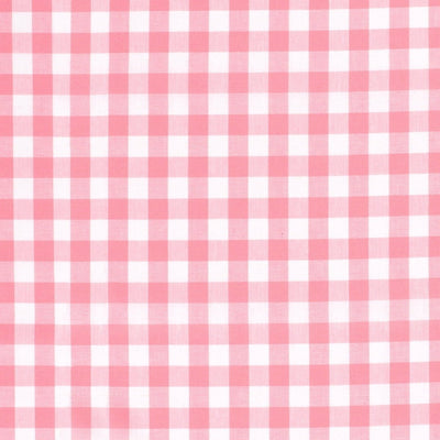 Poplin Bumbac Gingham Roz 20 mm - Lametru.ro - Poplin Bumbac Gingham