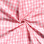 Poplin Bumbac Gingham Roz 20 mm - Lametru.ro - Poplin Bumbac Gingham