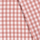 Poplin Bumbac Gingham Roz Prafuit 20 mm