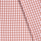 Poplin Bumbac Gingham Roz Vechi 10 mm