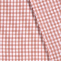 Poplin Bumbac Gingham Roz Prafuit 10 mm