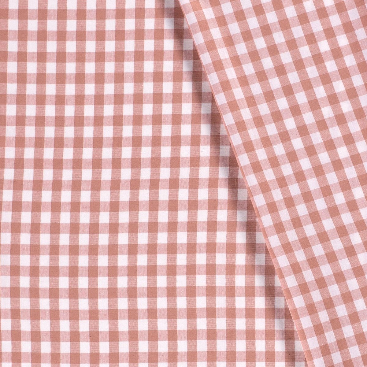 Poplin Bumbac Gingham Roz Vechi 10 mm - Lametru.ro - Poplin Bumbac Gingham