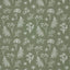 Poplin Bumbac Imprimat Cu Flori Olive - Lametru.ro - Bumbac Imprimat