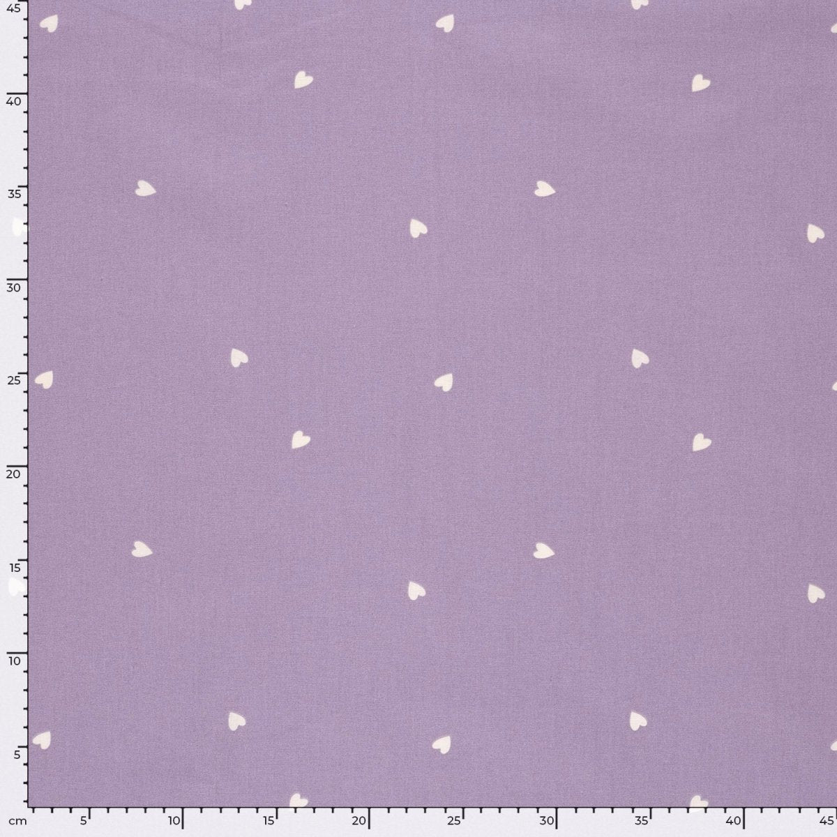 Poplin Bumbac Imprimat Cu Inimioare Lila - Lametru.ro - Bumbac Imprimat