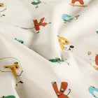 Poplin Bumbac Imprimat Cu Litere Off White