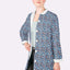 Poplin Bumbac Imprimat Flori Bleumarin - Lametru.ro - Bumbac Imprimat