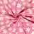Poplin Bumbac Imprimat Flori Roz