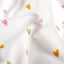 Poplin Bumbac Imprimat Inimi Alb-Murdar - Lametru.ro - Bumbac Imprimat
