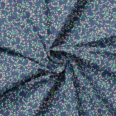 Poplin Imprimat Tazza Fir / Cobalt - Lametru.ro - Bumbac Imprimat