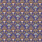Bumbac Imprimat Kantha Albastru / Verde
