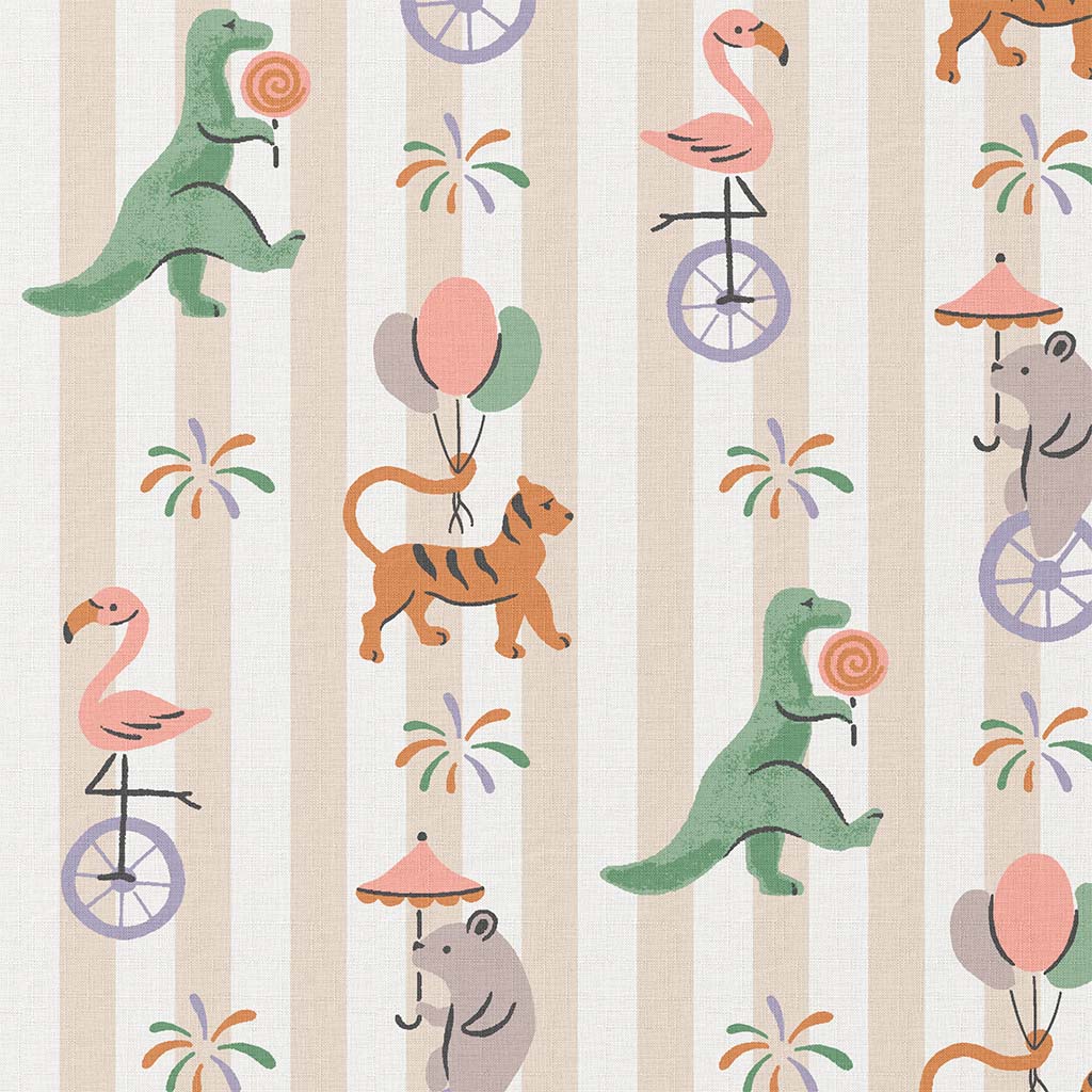 Printed Cotton Twill Gray / Green - Lametru.ro