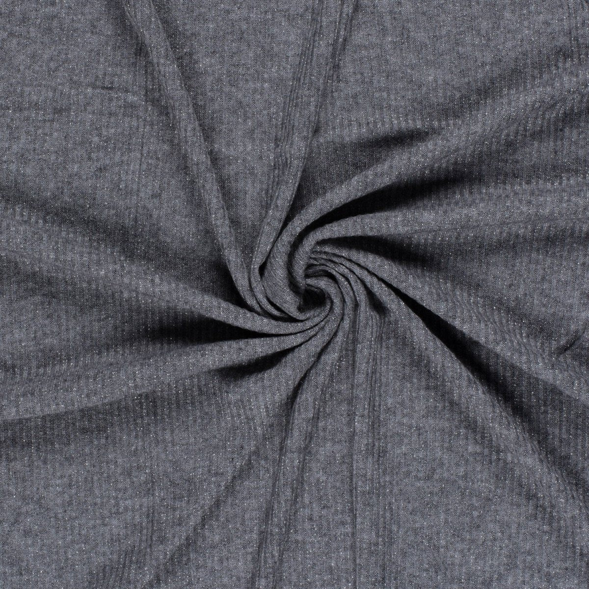 Rib Jersey Lurex Dark Grey - Lametru.ro