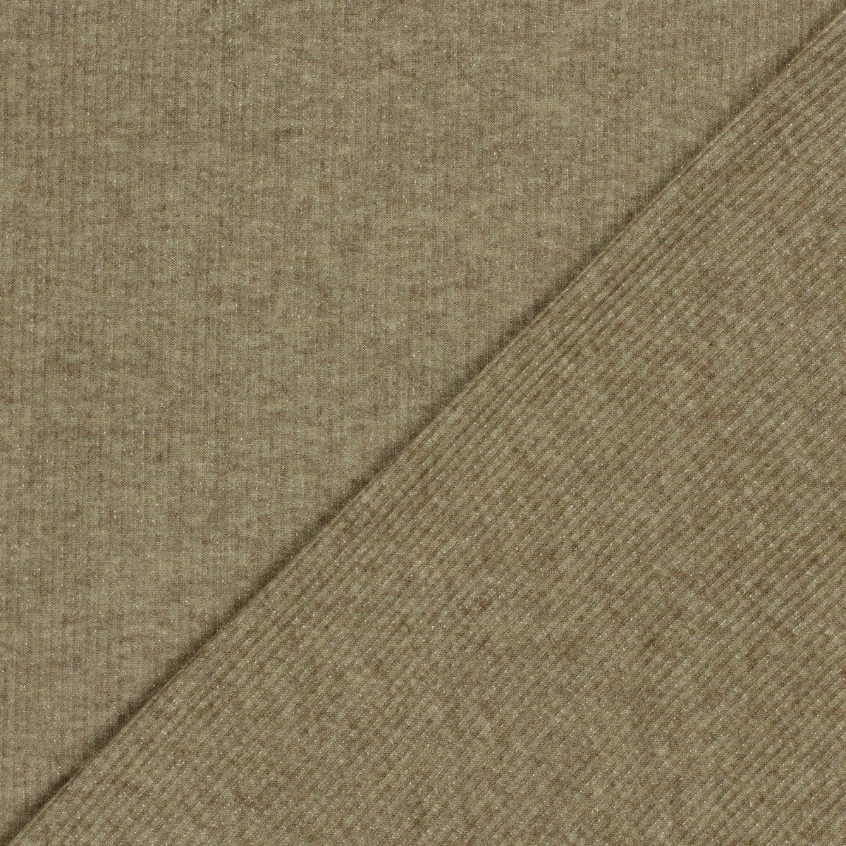 Rib Jersey Lurex Olive - Lametru.ro
