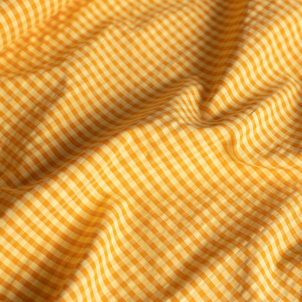Seersucker Eli Lemon / Mango - Lametru.ro