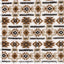 Sherpa Fleece Jacquard Abstract Off White - Lametru.ro