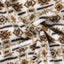 Sherpa Fleece Jacquard Abstract Off White - Lametru.ro