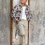 Sherpa Fleece Jacquard Abstract Off White - Lametru.ro