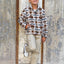 Sherpa Fleece Jacquard Abstract Off White - Lametru.ro