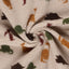 Sherpa Fleece Jacquard Dinosaurs Beige - Lametru.ro