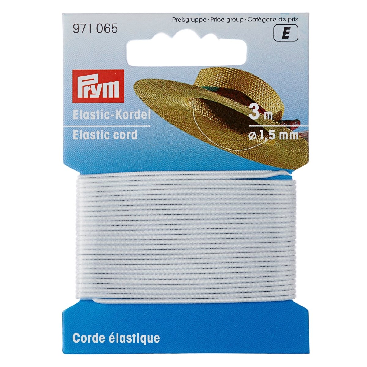 Snur Elastic Alb Prym 1.5 mm x 3 m - Lametru.ro - Accesorii de cusut