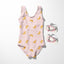 Swimwear Jersey UPF50 Fruits Light Pink - Lametru.ro