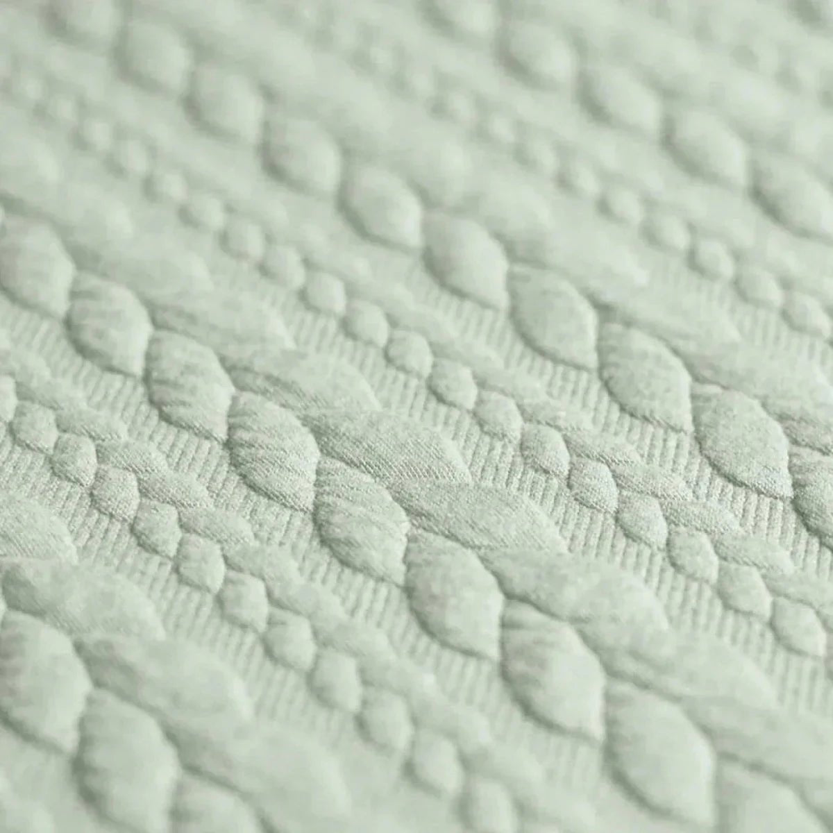 Tricot Cable Knit Jacquard Bej-Verzui - Lametru.ro - Tricot Cable Knit