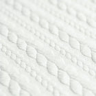 Tricot Cable Knit Jacquard Ecru
