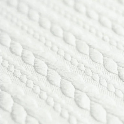 Tricot Cable Knit Jacquard Ecru - Lametru.ro - Tricot Cable Knit