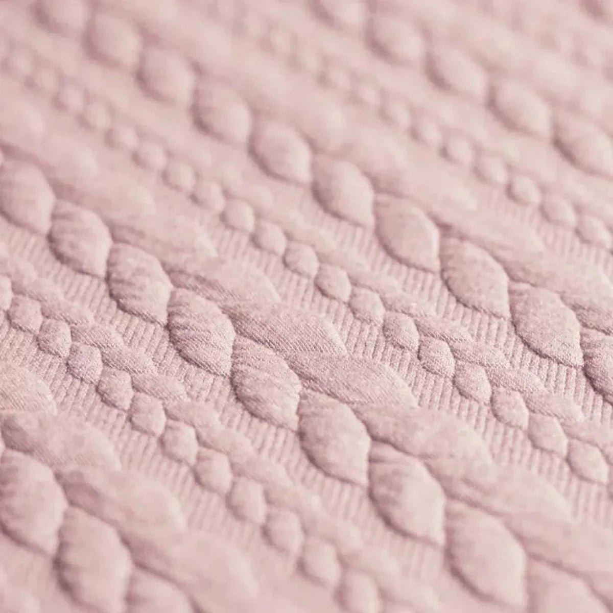 Tricot Cable Knit Jacquard Roz Nude - Lametru.ro - Tricot Cable Knit