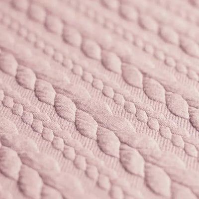 Tricot Cable Knit Jacquard Roz Nude - Lametru.ro - Tricot Cable Knit